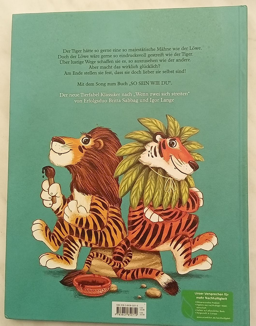 Libri: Kinderbuch "Ich will so sein wie du" von S. Sabbag – Nuovo (secondo la descrizione) da Hefenhofen venduto da citroen62 1