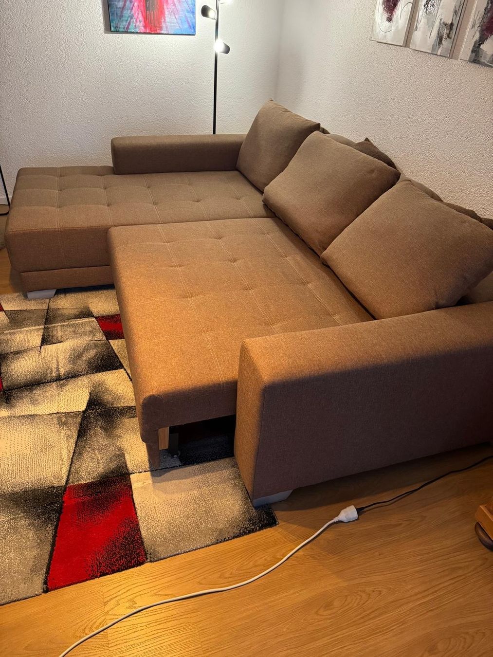 Sofas: Ecksofa Beige mit Schlaffunktion – Gebraucht aus Oberbüren von mattima 2