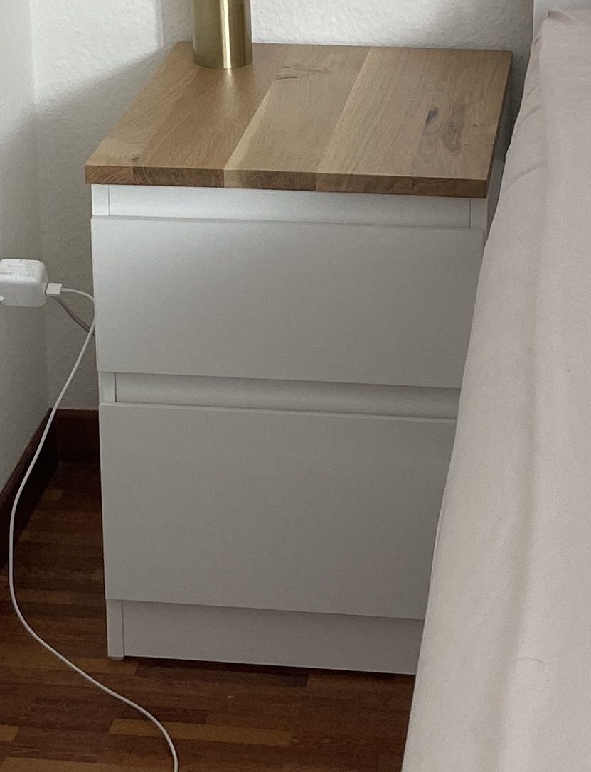Comodini: 2x Nachttisch IKEA KULLEN mit Eichenplatte – Usato da St. Gallen venduto da syna_99