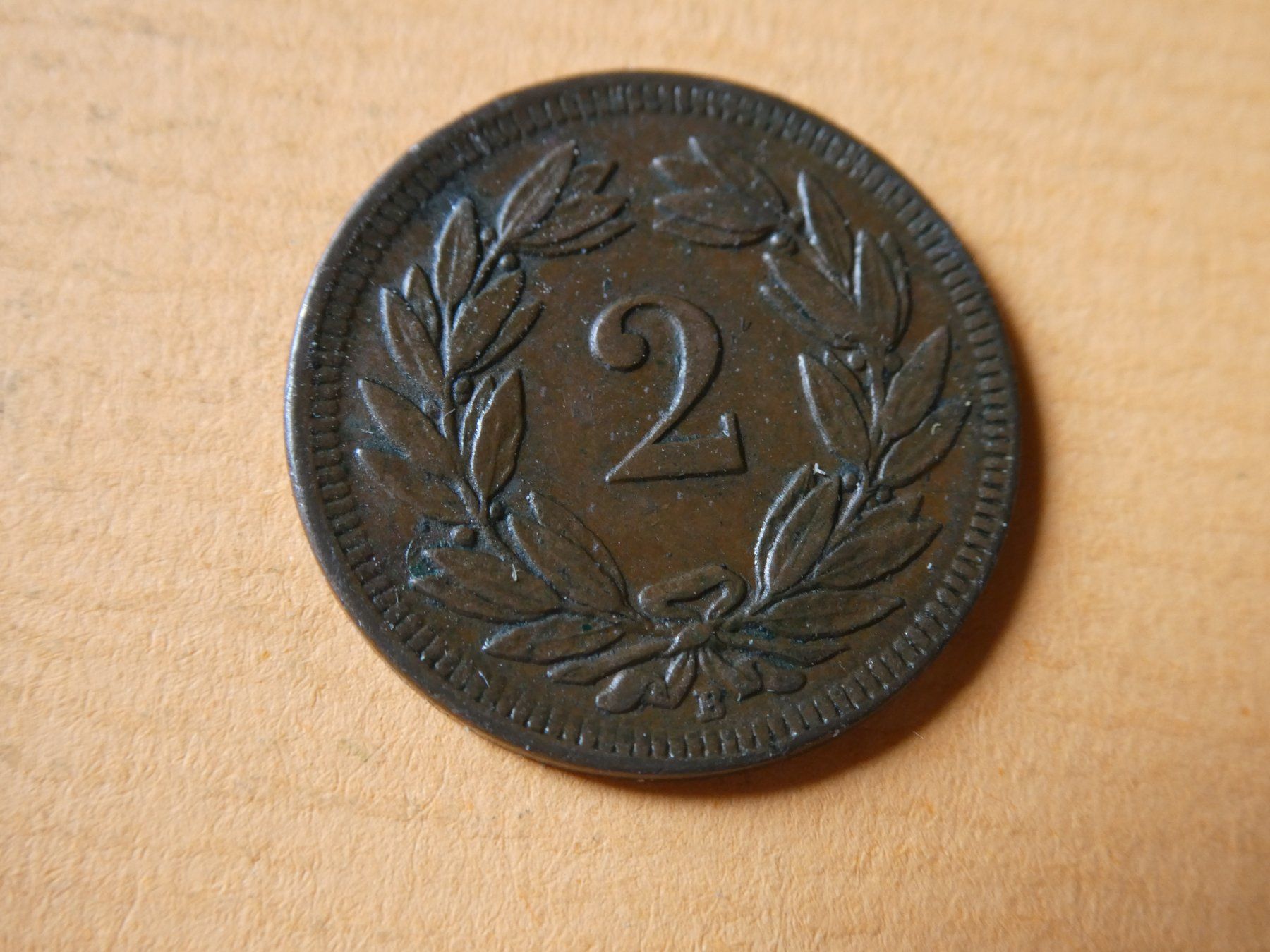 Tutti le monete: Schweiz 1908, 2 Rappen – Usato da Hinterforst venduto da Rohusri 1