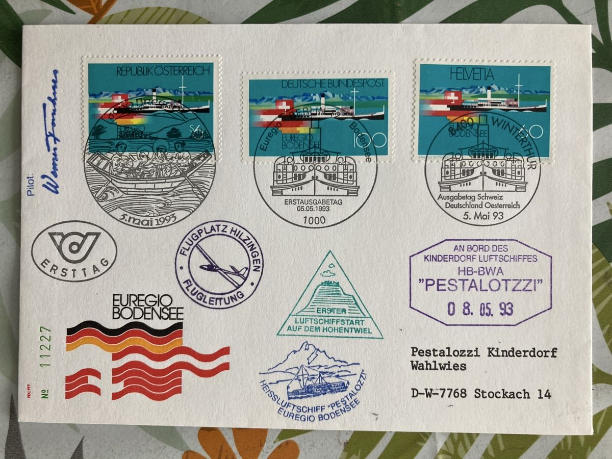 Tutti i francobolli: 59)Luftschifspost:Kinderdorf PESTALOZZI! – Usato da Ascona venduto da ruru4150