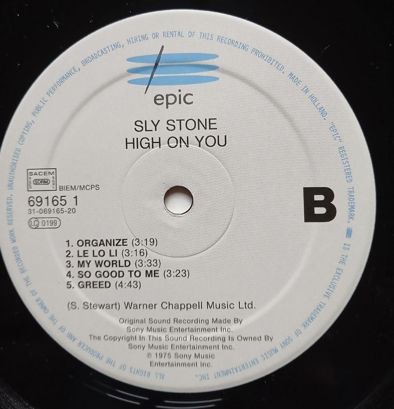 Dischi in vinile: Sly Stone - high on you – Nuovo (secondo la descrizione) da Lausanne venduto da Soulbrother 4