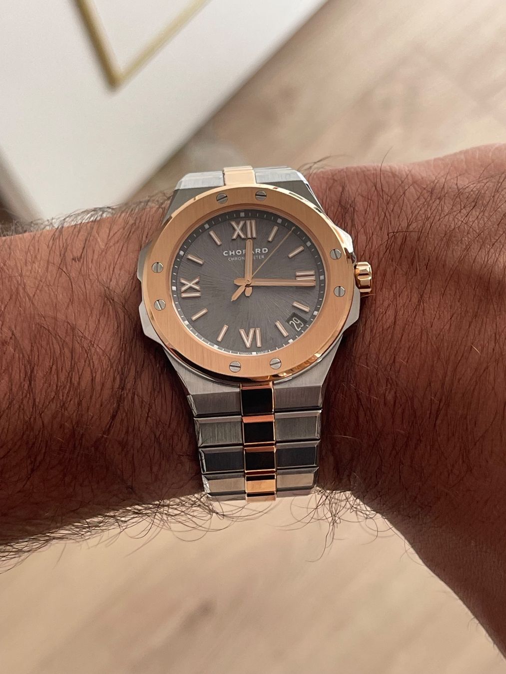 Chopard Orologi: Chopard Alpine Eagle 41mm — Acier & Or Rose – Usato da Cheyres venduto da Helvetic-Watches 5
