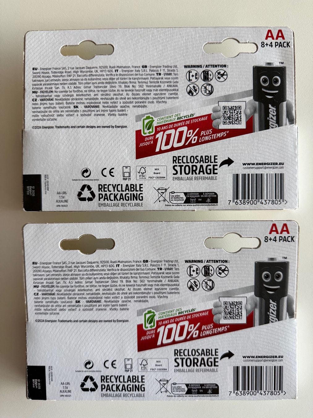 Energizer Caricatori & Batterie: Energizer piles AA, 24 pcs – Nuovo e nell'imballaggio originale da St-Gingolph venduto da GoldenKeys 1
