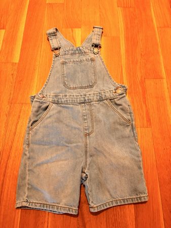 Zara Latzhose Denim blau Grösse 110 für Kinder