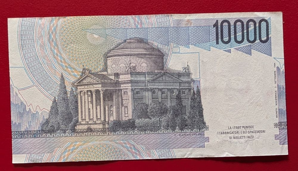 ITALIEN BANKNOTE 10000 LIRE VOLTA BANCA D'ITALIA UNGEFALTET (Gebraucht ...