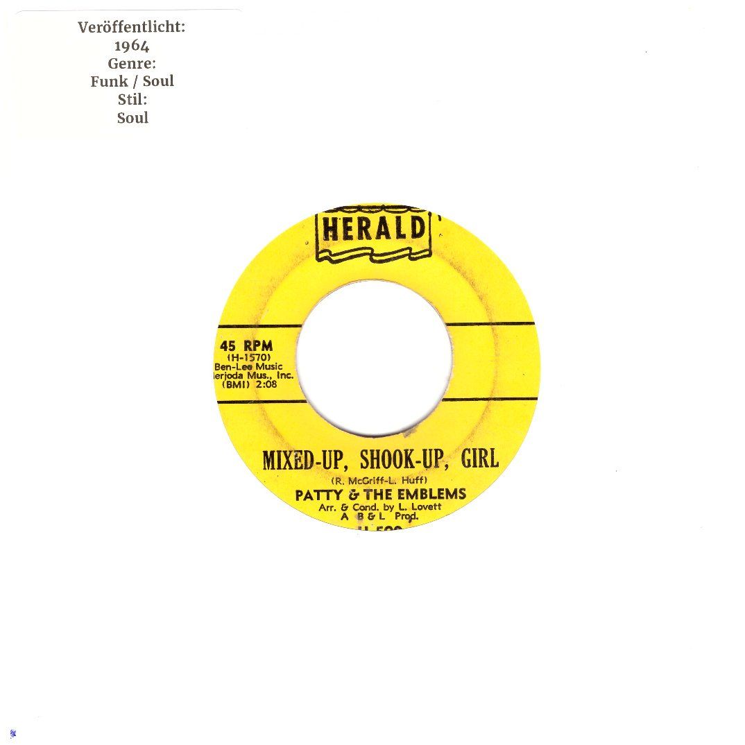 Dischi in vinile: PATTY & THE EMBLEMS – Usato da Bassersdorf venduto da house-of-vinyl