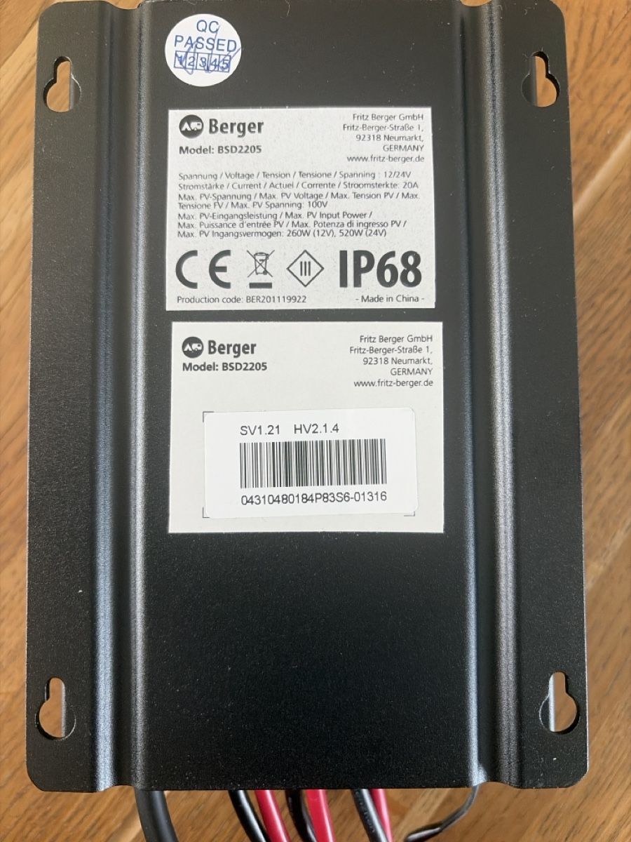Chargements: Berger Solarladeregler BSD 2205 – Neuf (Voir description) à Zürich par Blume1103 2