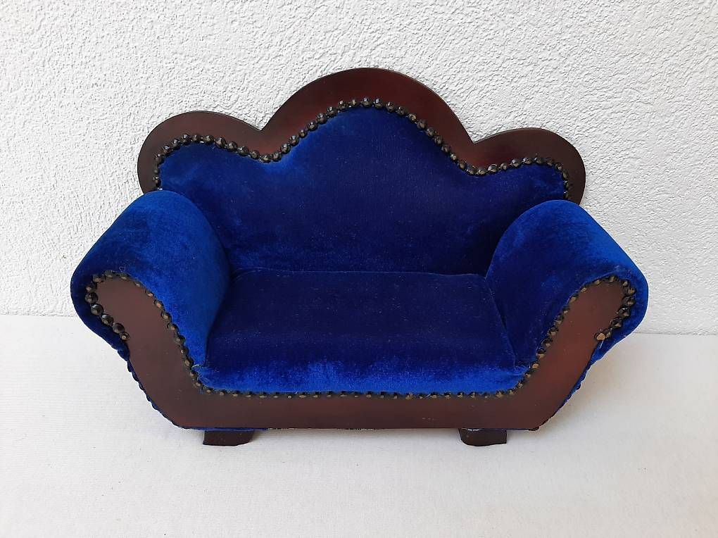 Divani: Puppensofa blau – Usato da Soyhieres venduto da chatons