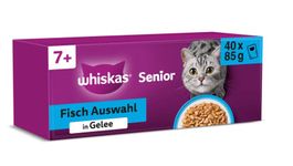 Whiskas Mega Pack 7+ Fischauswahl in Gelee 40 x 85 g