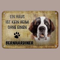 🔥 BERNHARDINER Hunde Blechschild 🤎 12x18cm OVP 🔥