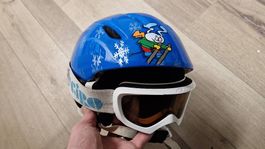 Skihelm Kinder mit Brille Grösse 48.5-52cm Kopfumfang