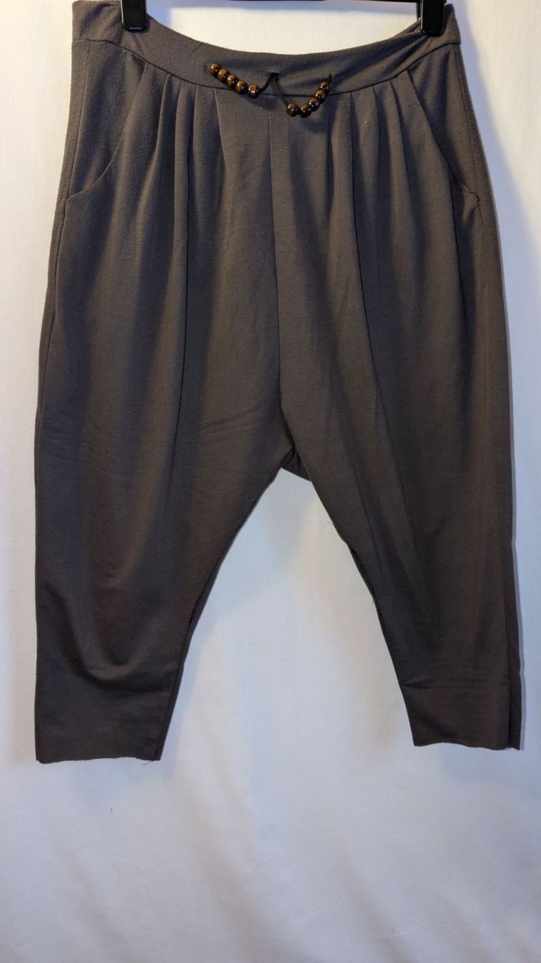 Pantaloni: Goa Chill Aladdin Harem Jogging Stoff Hose braun – Usato da Sarmenstorf venduto da taosun