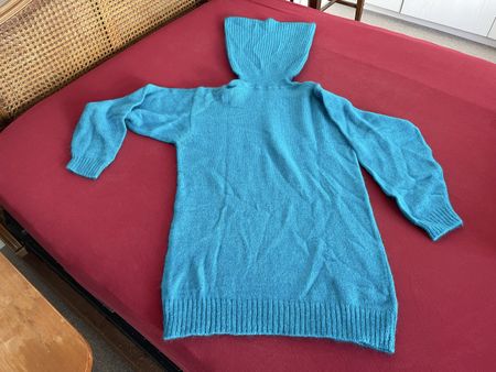 Türkis Rollkragenpullover