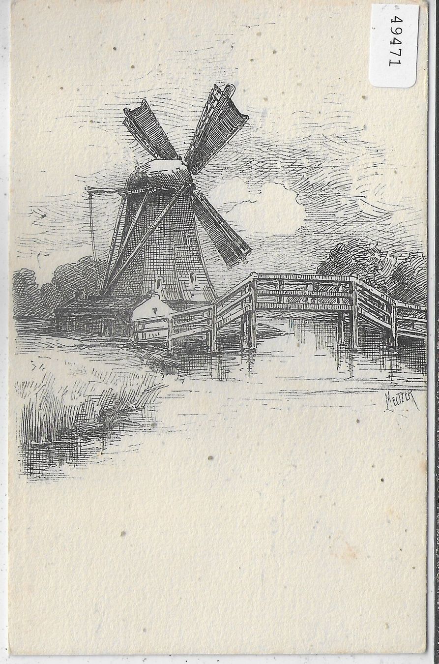 Cartoline postali: Meltzer - Windmühle – Usato da Ettingen venduto da Kartenplanet