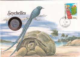 Münzbrief  Seychellen