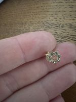 Gold Tone Rhinestone Stud Earrings - Sparkly & Stylish!