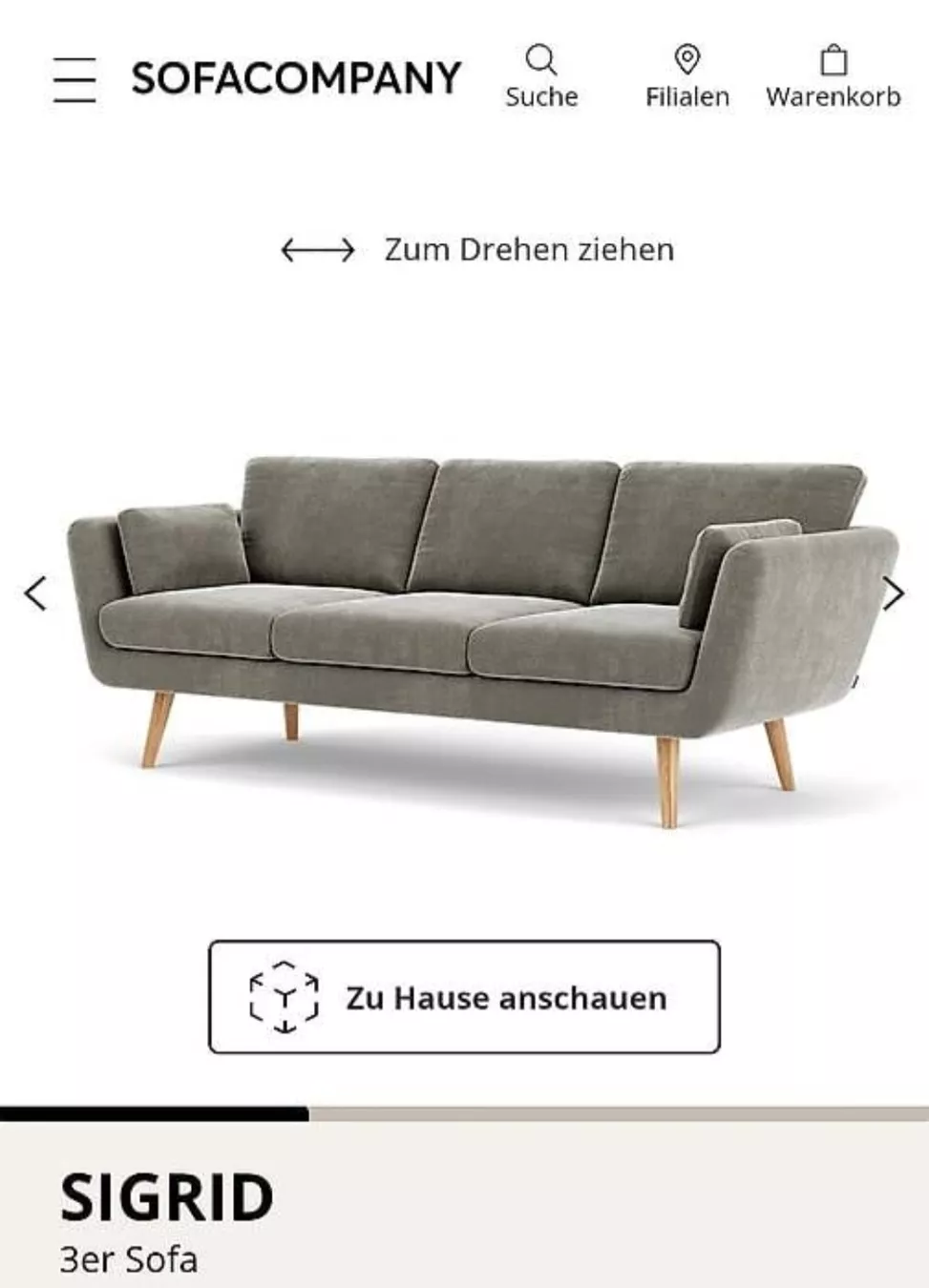 Sofacompany Divani: Sofa Sigrid Sofacompany – Usato da Bern venduto da isava19 3