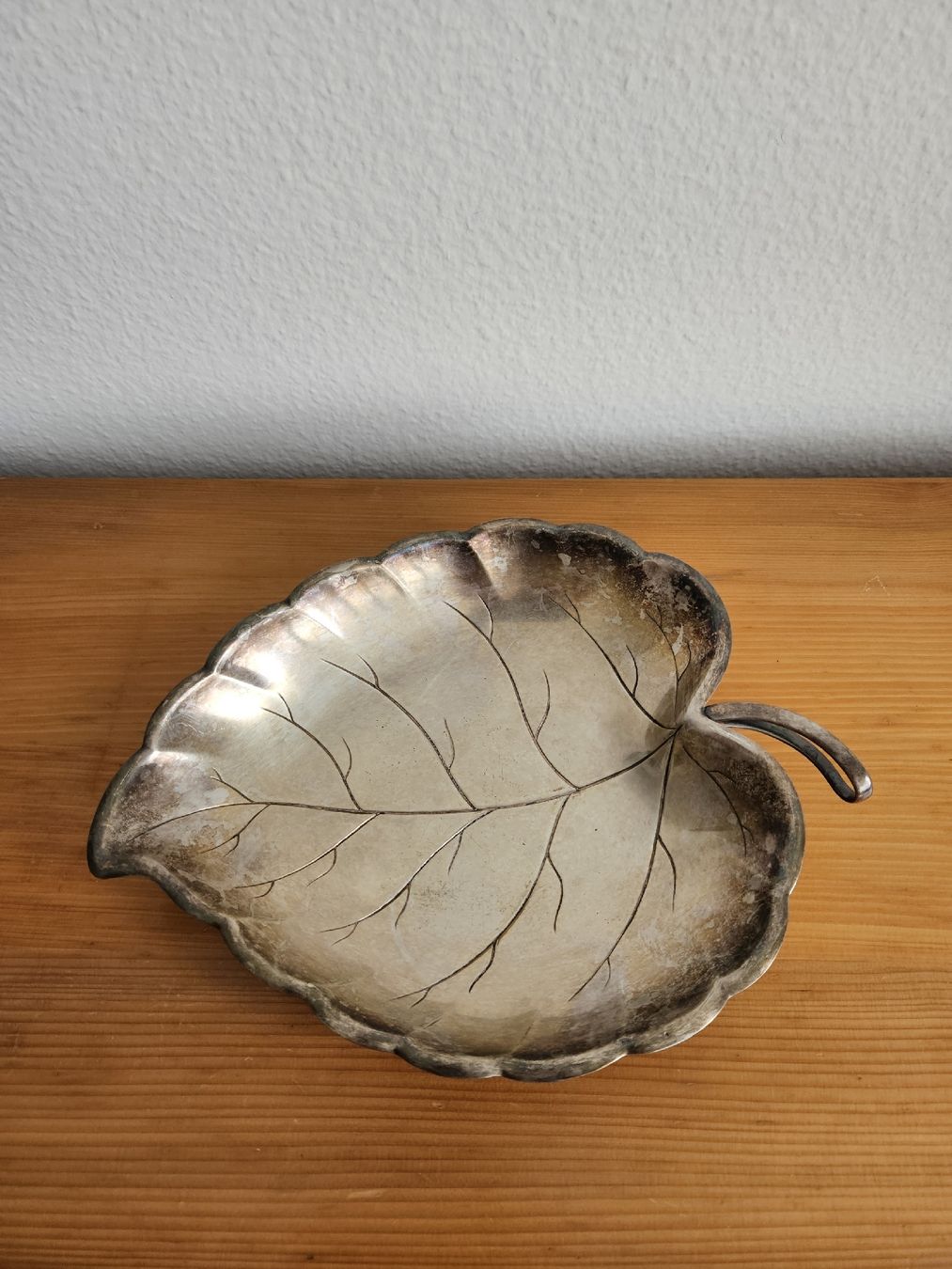 Coupes: Schale in Blatt Form | wahrsch. Messing versilbert – D'occasion à Wiezikon b.Sirnach par wiezikon.vintage