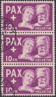 1945, PAX, Nr.274 (Altes Paar) senk.Dreierstreifen, K: 270.-