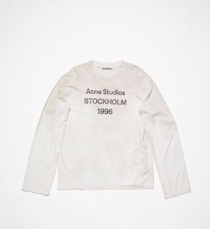 Acne Studios Longsleeve L Weiss