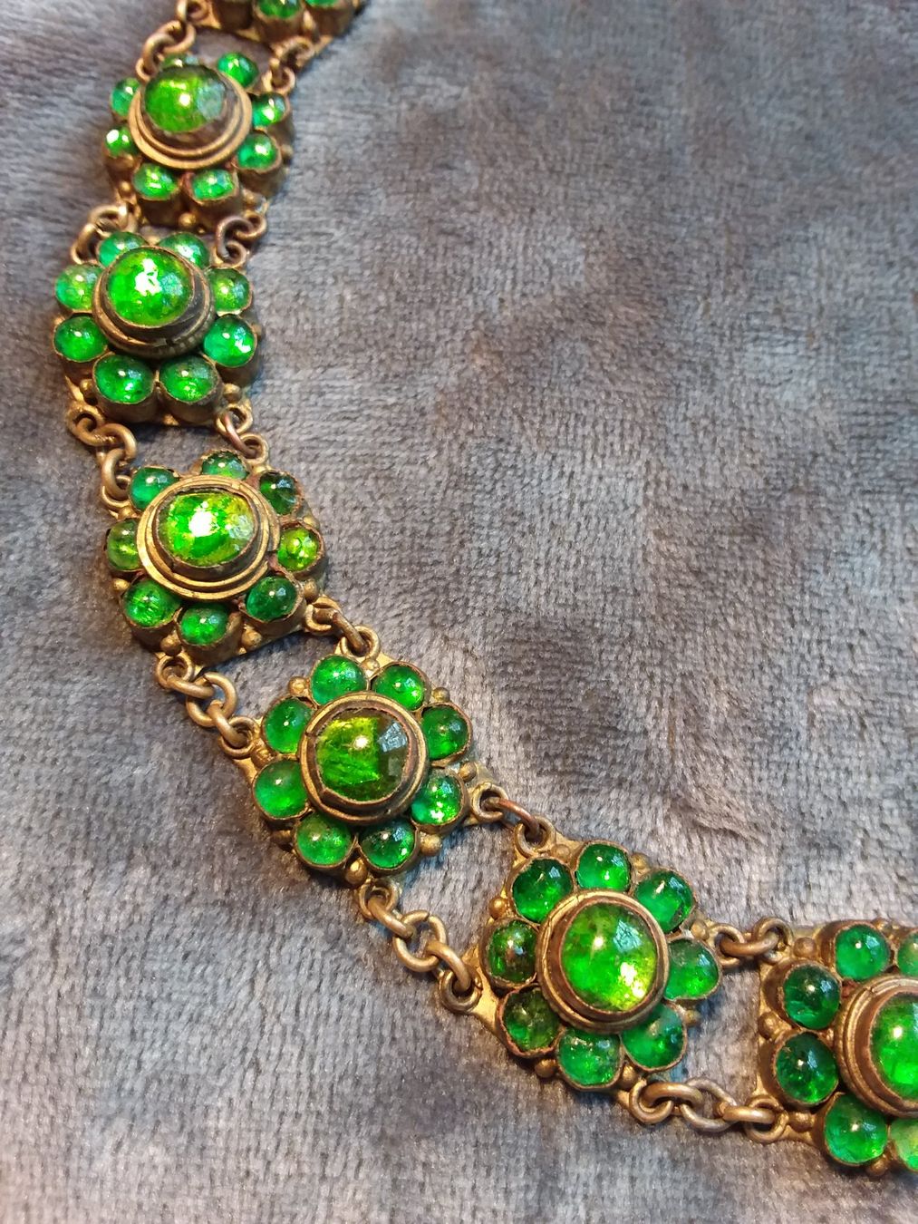 Catenine: Antikes TOP Collier Glas/Folie ca 1880 oder früher – Usato da Zürich venduto da helsan 7