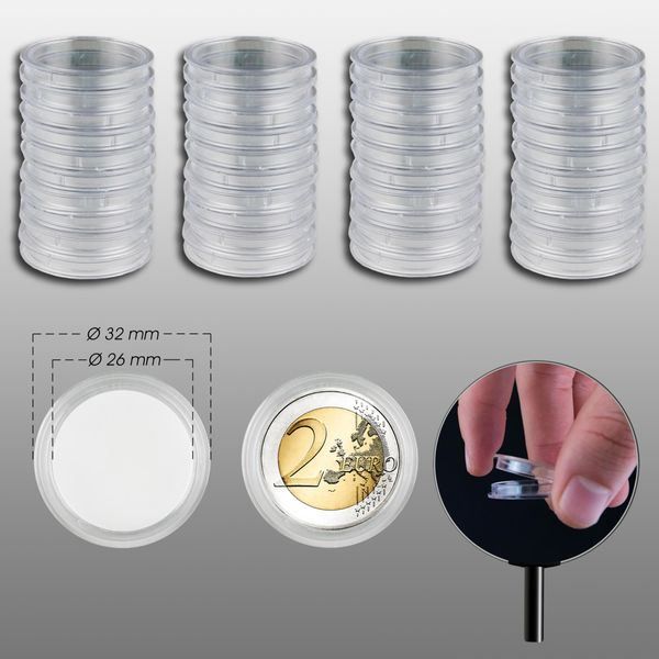 33 mm] SAM 200 Münzkapseln für 10 und 20 Euro BRD | 80540120