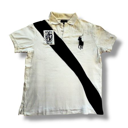 Polo Ralph Lauren white rugby poloshirt (Polo 90s t-shirt)
