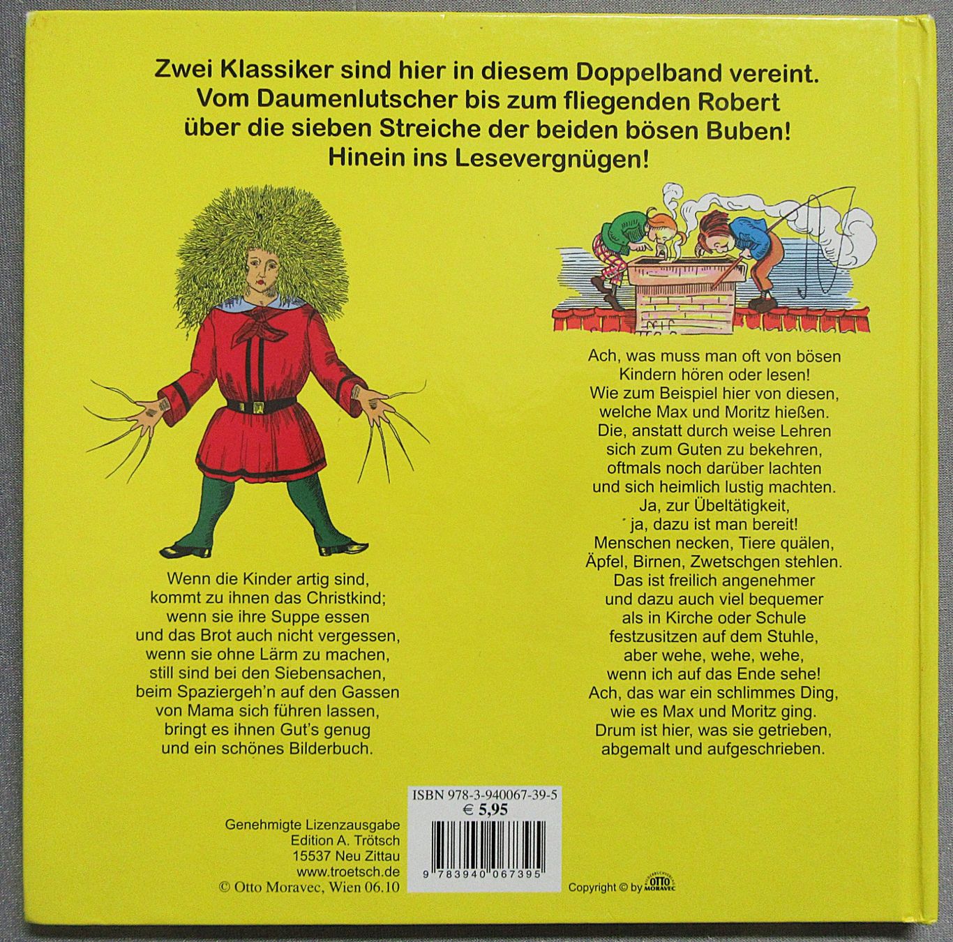 Libri: Der Struwwelpeter & Max und Moritz - zwei Klassiker – Usato da Auenstein venduto da Padabimbim 1
