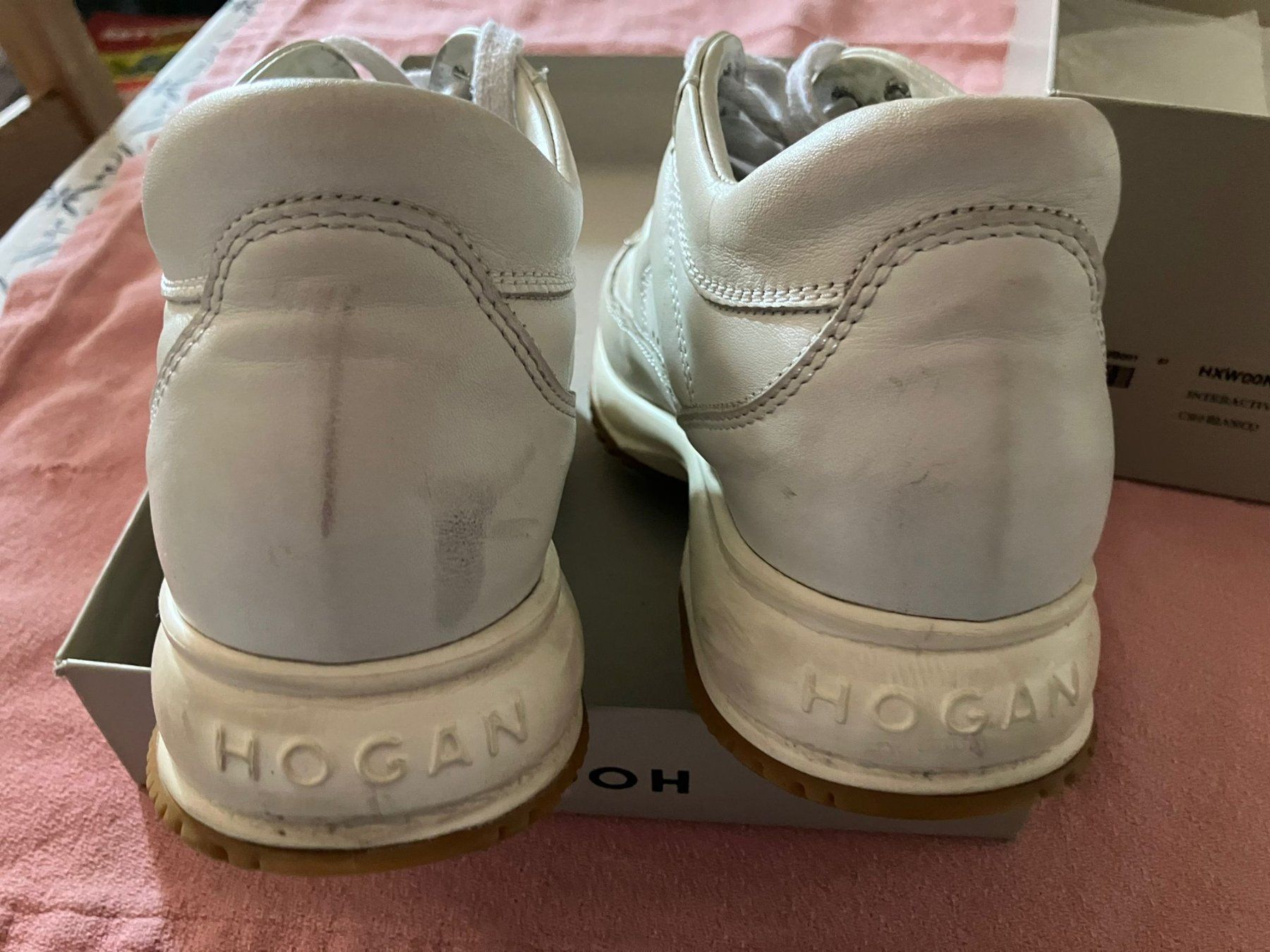 Hogan Damenschuhe: Sneakers Hogan Interactive in pelle chiara n.37 – Gebraucht aus Melano von H-Sara 1