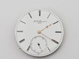 Bourquin Taschenuhrwerk mit Zifferblatt Werk Taschenuhr