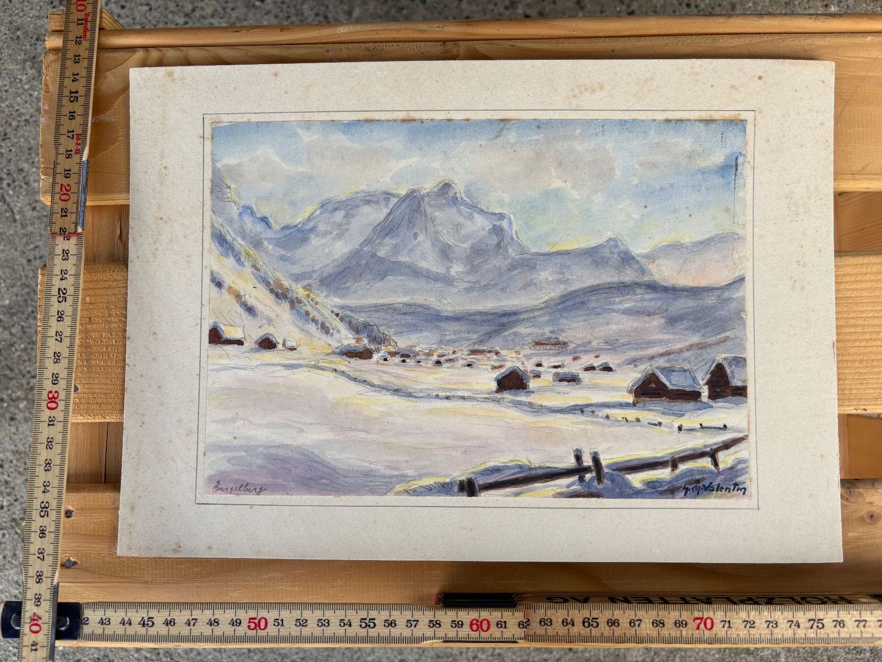 Dipinti: Aquarell von G. Müller-Valentin – Usato da Feldbach venduto da Olive1 9
