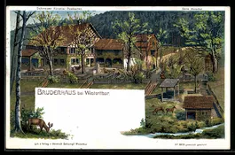 Künstler-AK Winterthur, Bruderhaus bei Winterthur