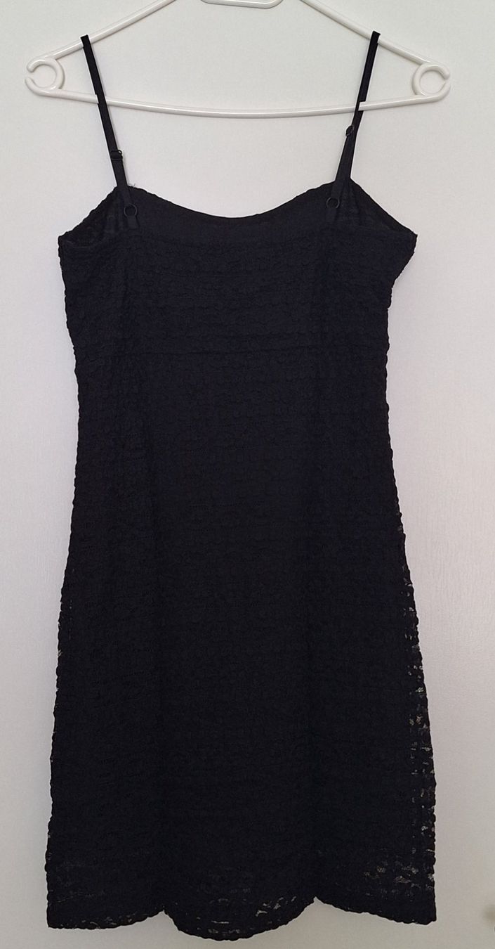 Vestiti: Träger Kleid schwarz mit Muster, Grösse M – Usato da Dielsdorf venduto da annaroma71 1
