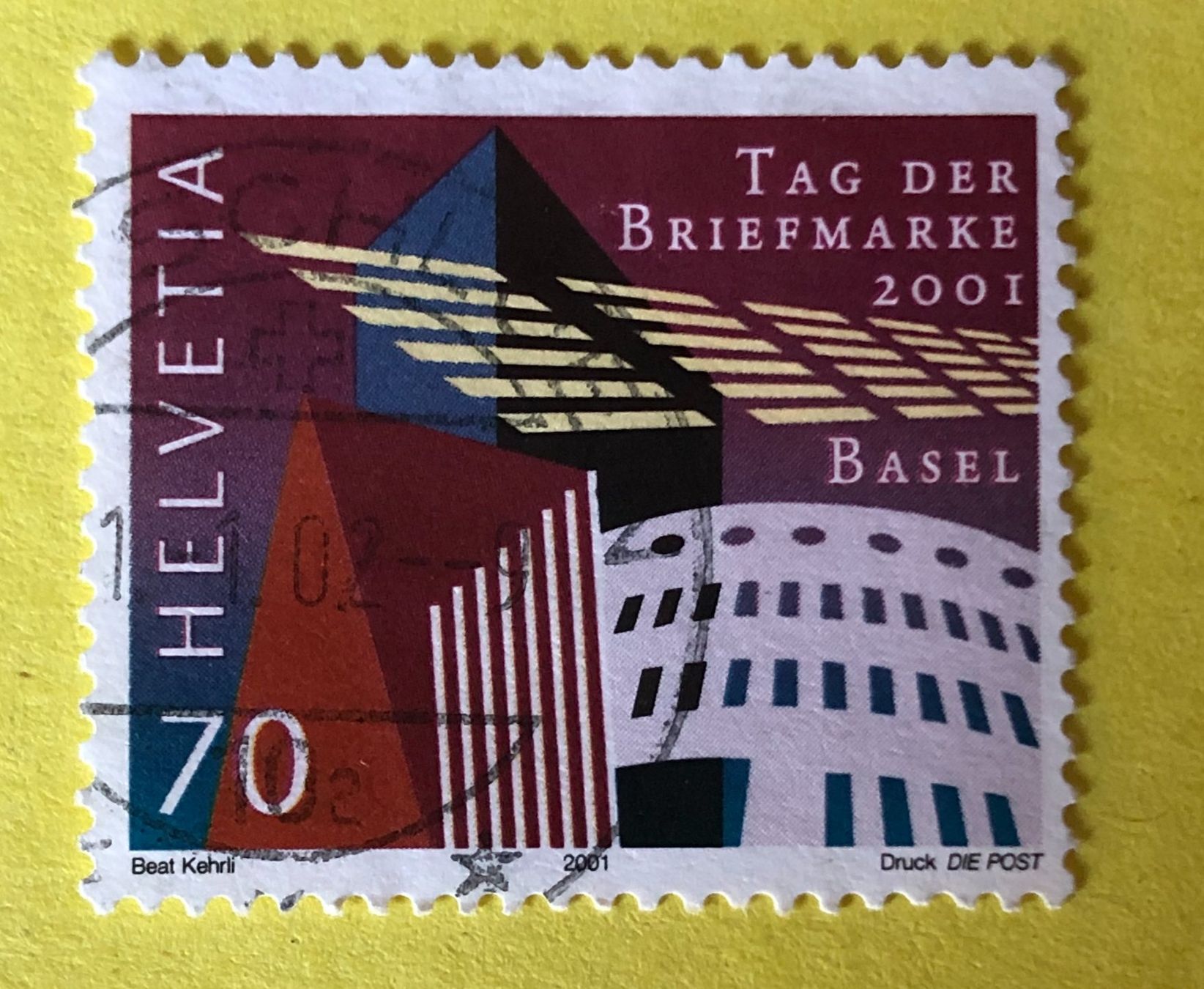 Tutti i francobolli: Nr.1038 GESTEMPELT Moderne Architektur in Basel 2001    – Usato da Aarau venduto da Billa007
