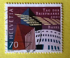 Nr.1038 GESTEMPELT Moderne Architektur in Basel 2001   