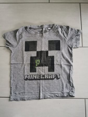 Grauer Minecraft-Schlafanzug, Gr. 128