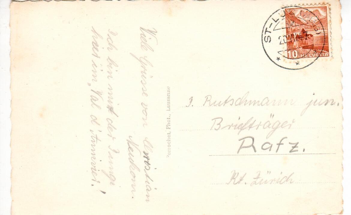 Cartoline postali: Chalet Bellevue St. Luc 1947 – Usato da Wolhusen venduto da Curver9 1