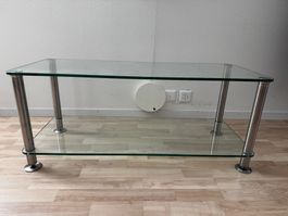 Glas-TV/Verstärker-Desk