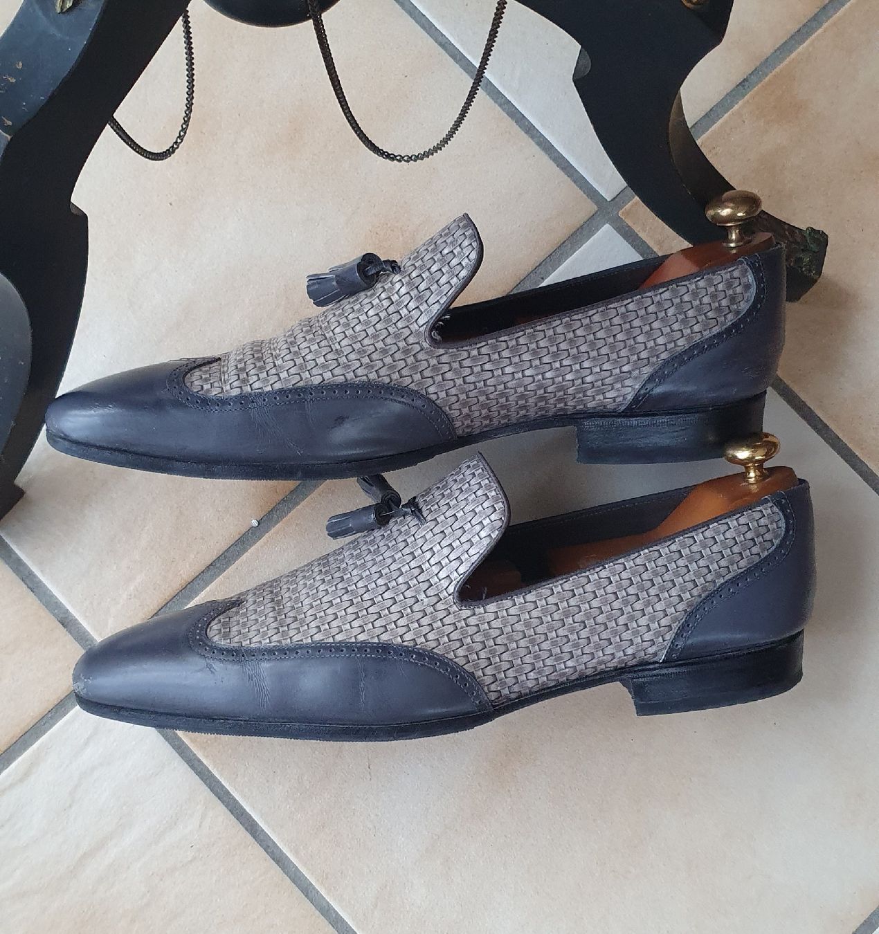 Scarpe da uomo: Moreschi cuir tissé  taille us 11 – Usato da Erde venduto da zakleblanc 2