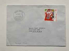 BERN 22.-9.93 Stempel-Abart mit . und- (alte/neu Trennung)