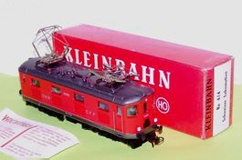 Kleinbah H0: SBB Re 4/4 I Elektrolok, 2 Motore, rot, DC, neu