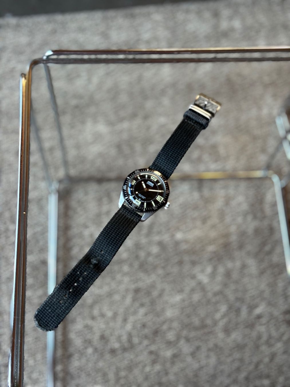 Oris Orologi: Oris Sixty Five Diver, automatique, bracelet noir – Usato da Lausanne venduto da vst8 1