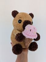 Amigurumi Capybara mit Eis 22cm