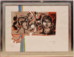 Mirer Rudolf "Zwei Portraits. 1988" KP, handsign. Litho. TOP