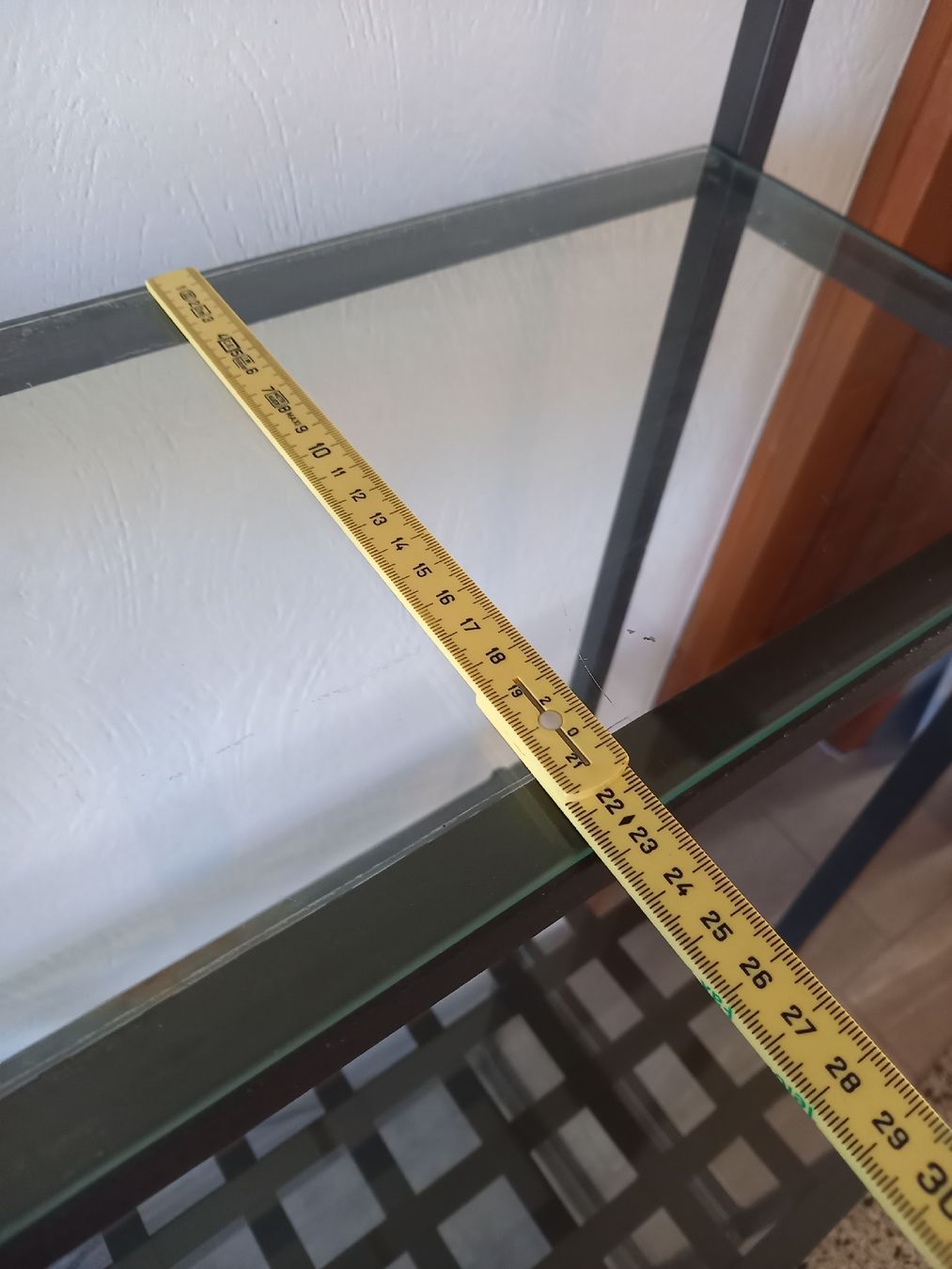 Scaffali: Schwarzes Metallregal mit Glasplatten – Usato da Bern venduto da Coma0001 7