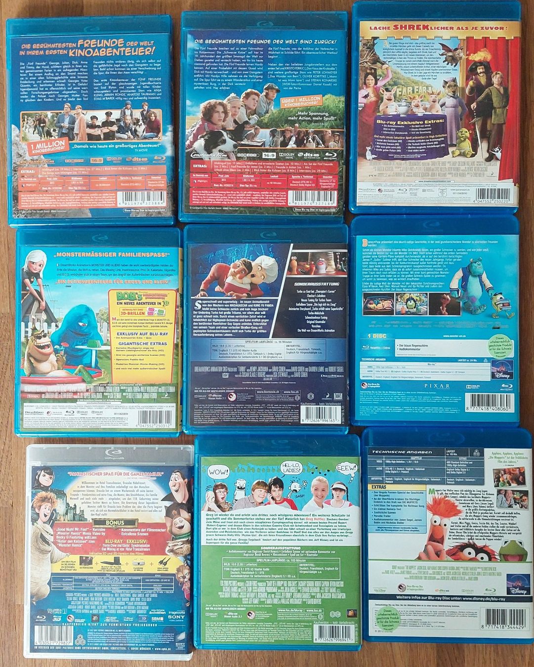 Tutti i DVDs: 9 Blue-ray Discs für Kinder – Usato da Benzenschwil venduto da One_way 1