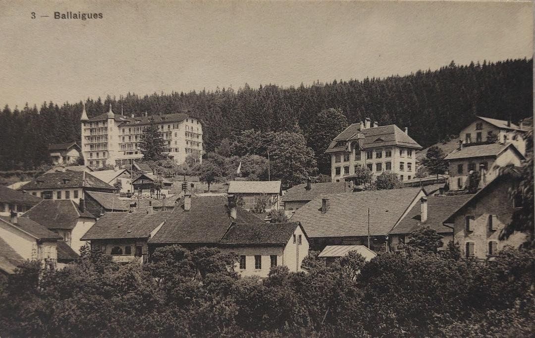 Cartoline postali: BALLAIGUES - 1918 – Usato da Delémont venduto da Domdom1