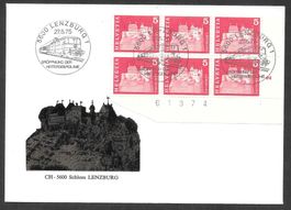Eisenbahn Sonderbrief S. 858 Eröffnung Lenzburg 27.5.1975