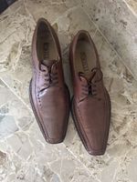 Borelli Herren Schuhe, Leder Braun, Grösse 44, Top!